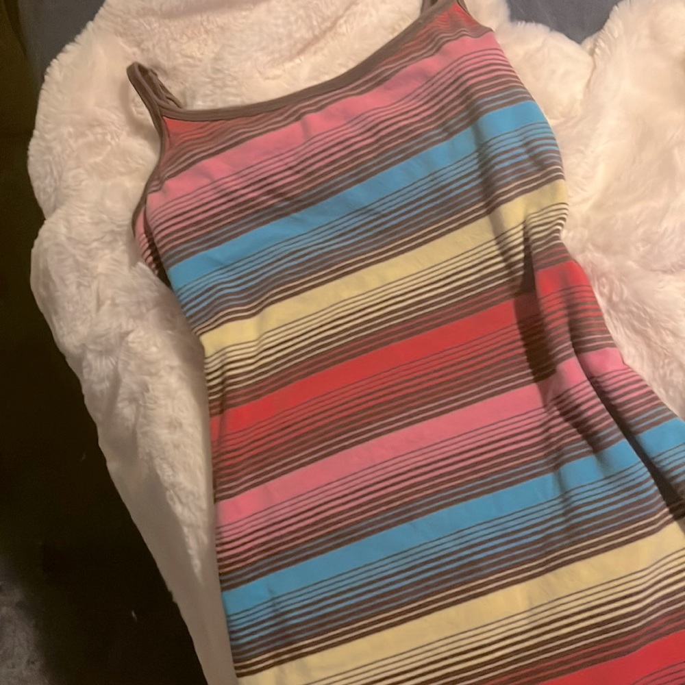 Y2k striped dress